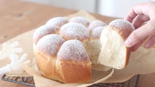 ふわふわミルクパンの作り方 Fluffy Milk Buns:Homemade Milk Bread|HidaMari Cooking