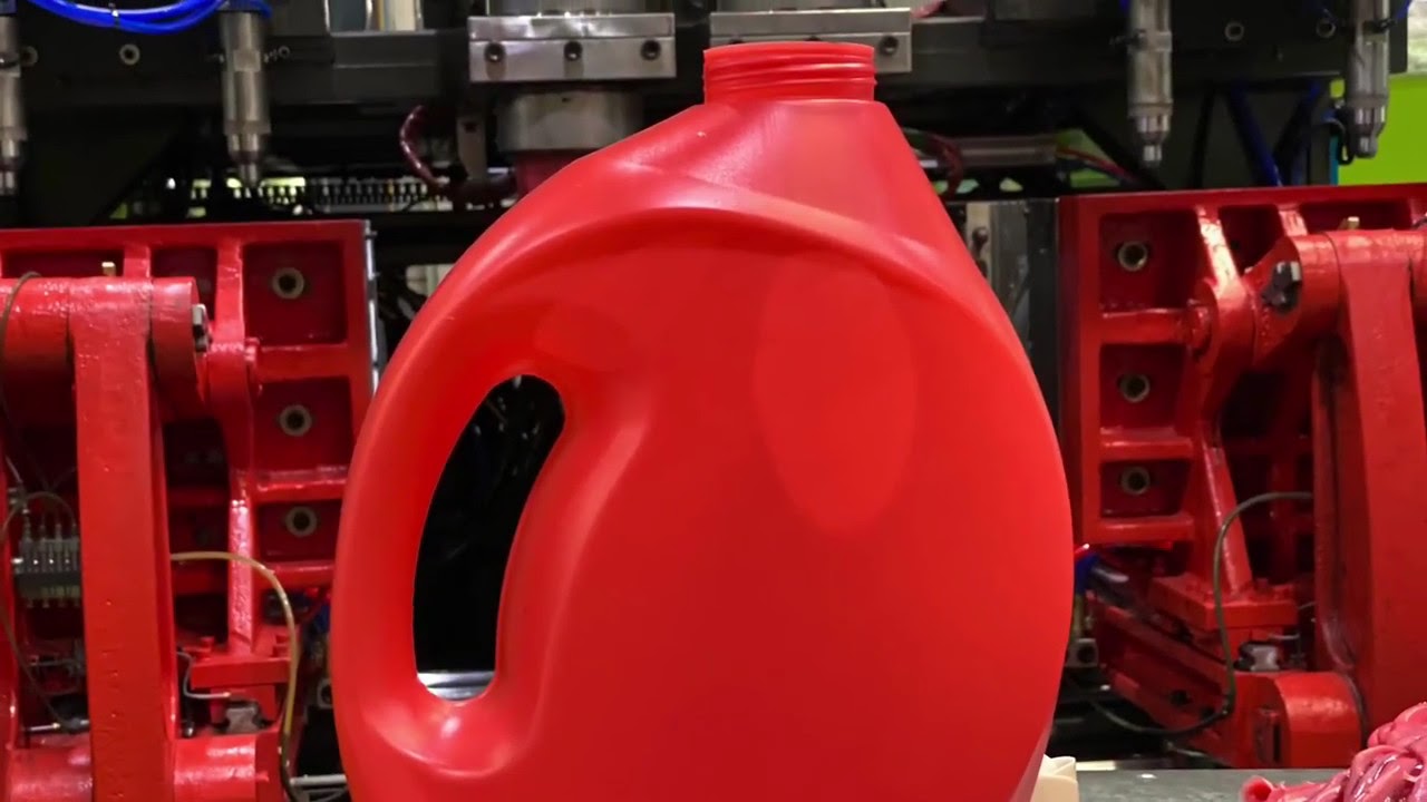 Powerjet Plastic Extrusion Blow Molding Machine for Hand Sanitizer Bottle EB120U in HDPE material