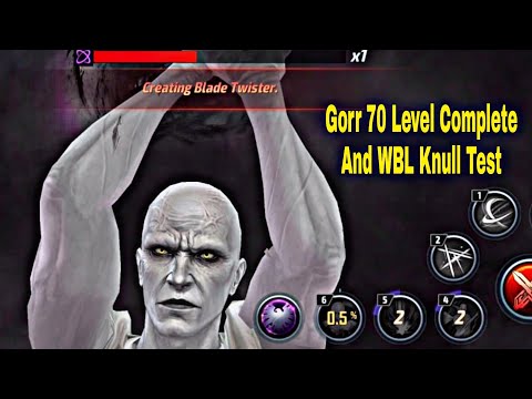 Gorr 60 Level To 70 Level increase Showcase And WBL Knull Clear Guide - Marvel Future Fight