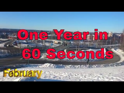 One year in 60 seconds - Sweden, Umeå City