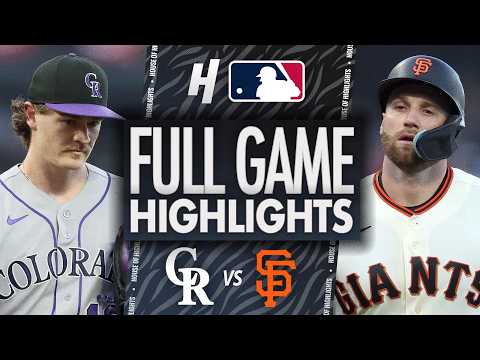 샌프란시스코 VS 콜로라도 8:2 MLB 하이라이트