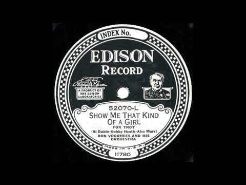 SHOW ME THAT KIND OF A GIRL - Don Voorhees Orchestra feat. Red Nichols