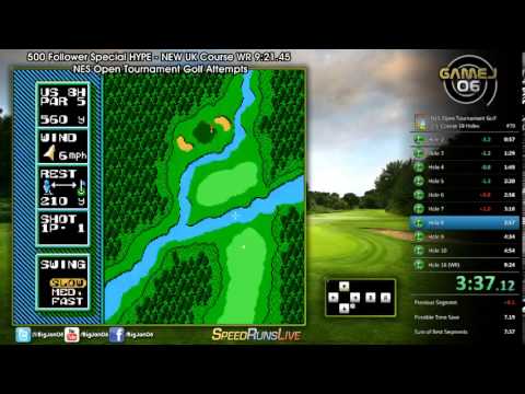 NES Open Tournament Golf - U.S. 18 Hole - 9:22.14 (WR)
