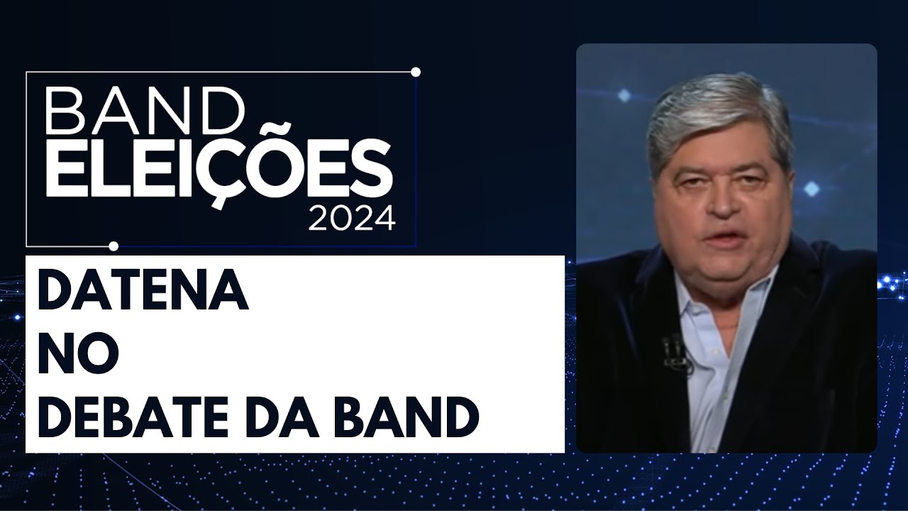 Assista à participação completa de Datena no debate da Band