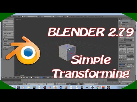 DPTV Blender 2.79 Tutorial 1 (Simple Transforming)