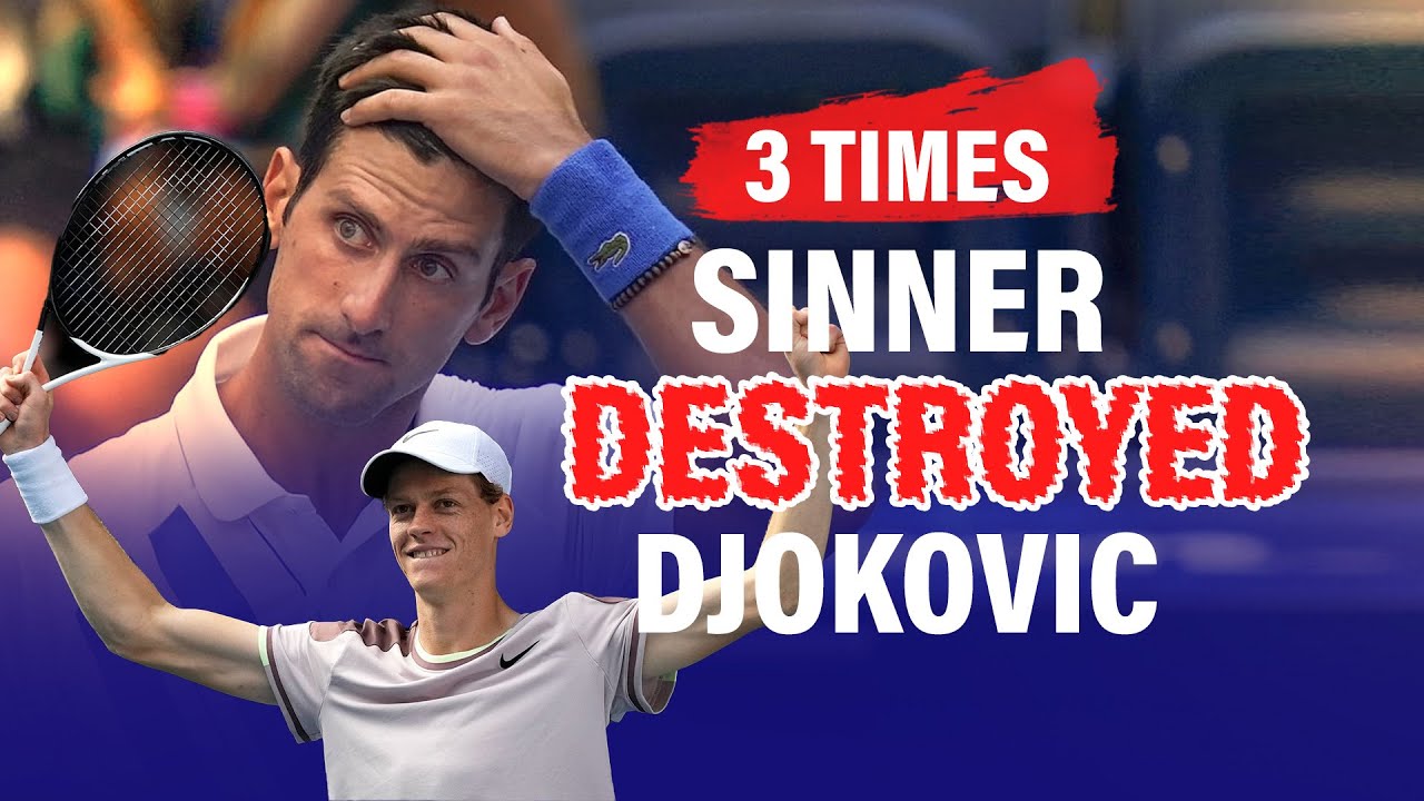 Watch how JANNIK SINNER Beats DJOKOVIC 3 times in just 1 month🤯