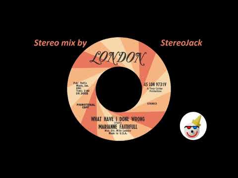 Marianne Faithfull - "What Have I Done Wrong"  [STEREO]