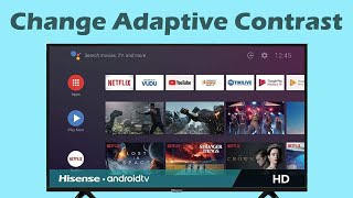 How to change adaptive contrast settings on Hisense Smart TV