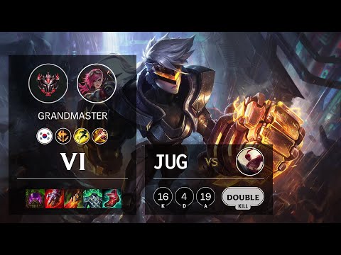 Vi Jungle vs Lee Sin - KR Grandmaster Patch 11.10