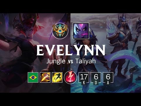 Evelynn Jungle vs Taliyah - BR Challenger Patch 8.22