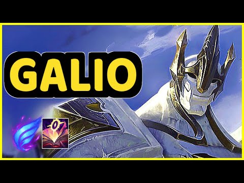 GALIO VS RYZE MID GAMEPLAY CHALLENGER I