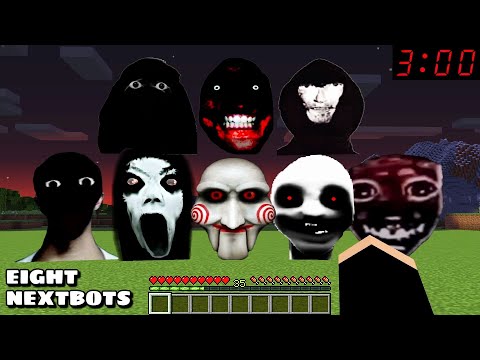 EIGHT NEXTBOTS AND JEFF THE KILLER CHASED ME in Minecraft - Gameplay - Coffin Meme