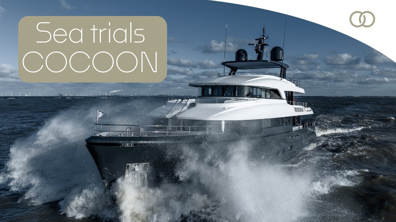 The 37.8m Moonen Martinique (124ft) COCOON completed her sea trials on the North Sea.