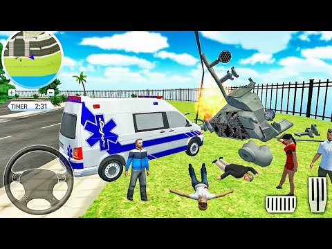 Roof Jumping Ambulance Simulator - Android Gameplay