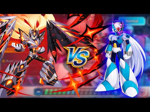 Crimson Valstrax Zero Vs ViA - Boss Battle (Diff 8) Mega Man X DiVE | Pulsing Force of Destruction