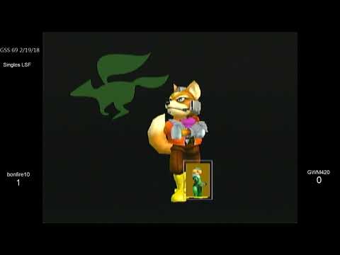 GSS 69 SSBM - bonfire10 (Sheik) vs. GWM420 (Fox) - Melee LSF