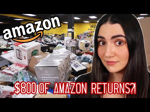 Part of a video titled I Went To An Amazon Returns Store - YouTube
