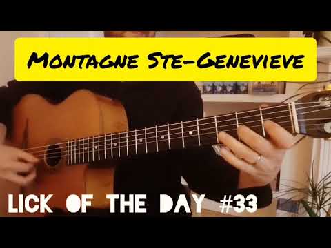 Gypsy Jazz Licks - Lick Of The Day #33 - Montagne Ste Genevieve - Django's Castle