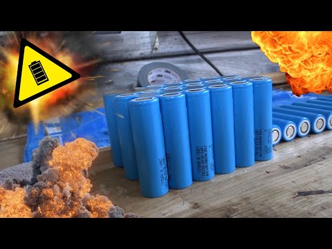 E-bike battery build-up for beginners -- 36v 30Ah from 21700 cells