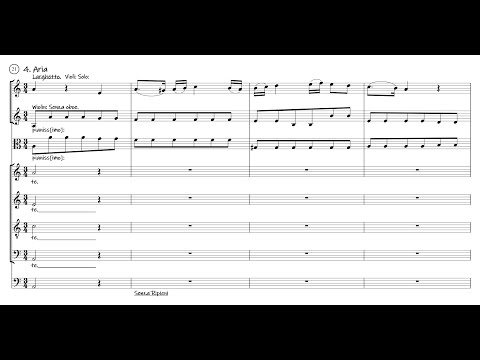 Zelenka - Aria: Redemptionem misit. {From ZWV 72, URTEXT SCORE EXCERPT.}