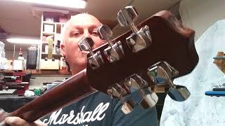 Video thumbnail for My First Review of My New Jasmine S34C Guitar by the wombat says