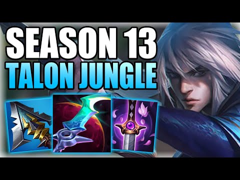 HOW TO PLAY TALON JUNGLE AFTER THE SEASON 13 CHANGES! - Best Build/Runes S+ Guide League of Legends
