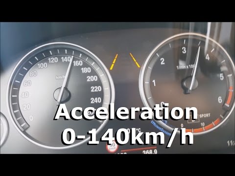 BMW X3 (F25) xDrive 20d (190HP) - Acceleration 0-140km/h - Comfort/Sport Mode