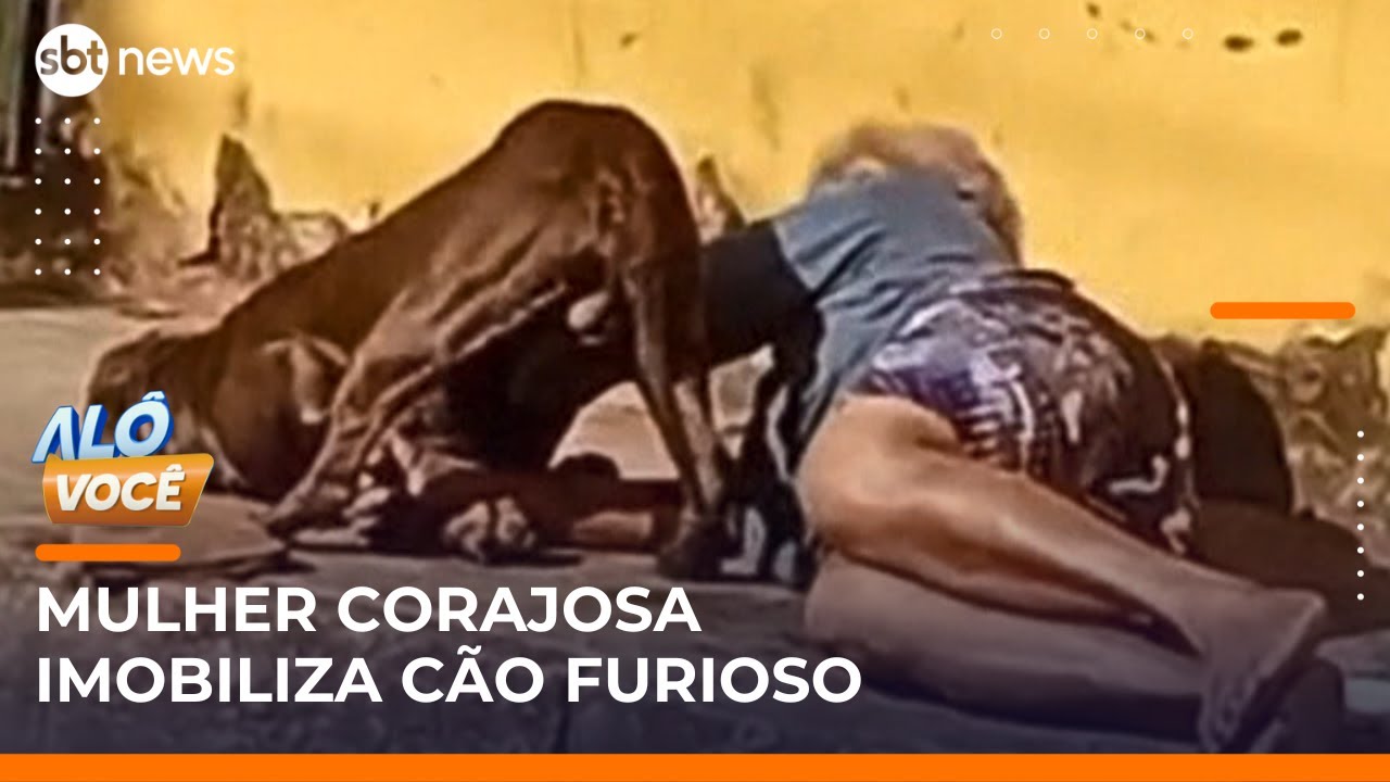 Flagra: Idosa de 77 anos imobiliza cão furioso em MG | #AlôVocê (30/05/25)