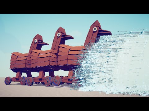 3x TROJAN CHICKEN vs EVERY GOD - Totally Accurate Battle Simulator TABS