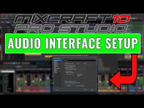 Acoustica Mixcraft 10 Pro Studio:  How to Set Up an Audio Interface #mixcraft