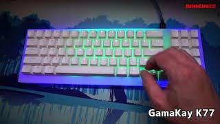 「GamaKay K77」の光るパターン