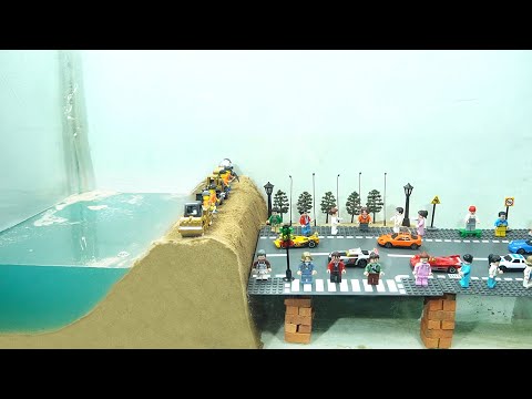 DAM BREACH EXPERIMENT - TOTAL FLOODING LEGO HIGHWAY COLLAPSE