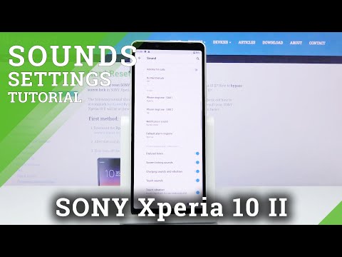 How to Enable Screen Locking Sounds in SONY Xperia 10 II – Sounds Settings