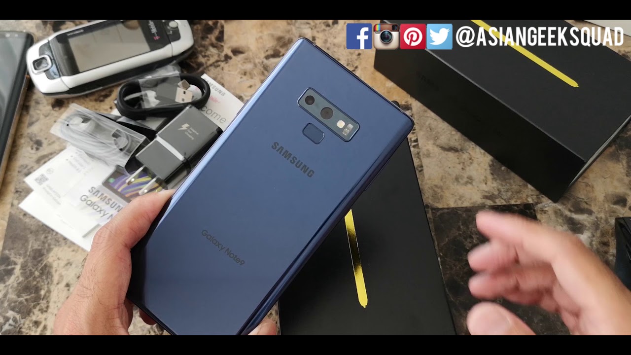 Unboxing - Samsung Galaxy Note 9 - Ocean Blue