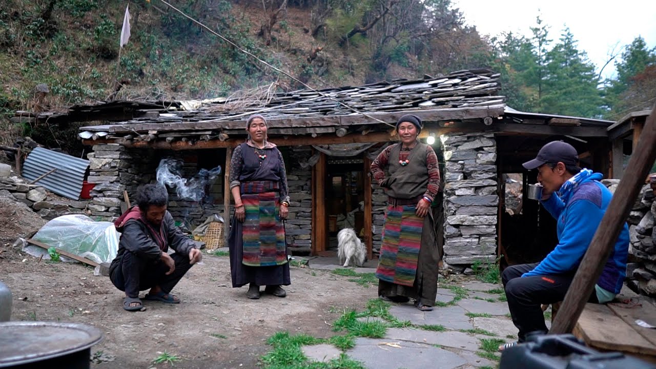 Everyday Life in far away villages in Nepal. How people live in villages around the world
