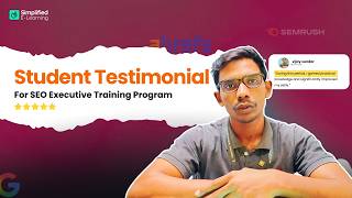 Student Testimonials For SEO Executive Training at Simplified E-Learning