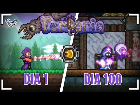 SOBREVIVI 100 DIAS de MAGO no TERRARIA!