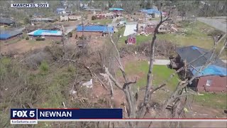 Historic Newnan neighborhood still recovering from 2021 tornado