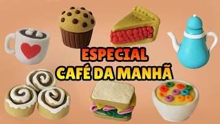 🔴Especial CAFÉ DA MANHÃ MINIATURA COMPILADO 2 - Tutorial Biscuit, clay, plastilina , Pasta Americana