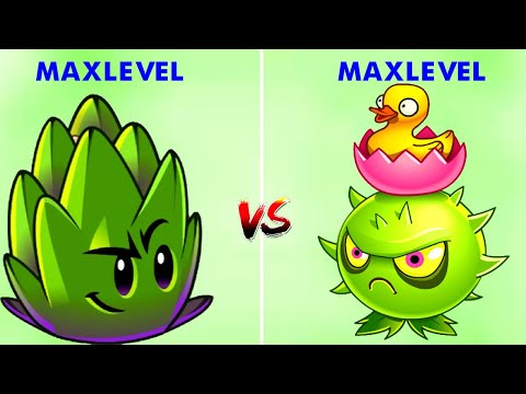 Plants Vs Zombies 2 Dartichoke Vs Homing Thistle Max Level and Power UP (Plant Vs Plant)