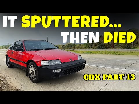 1988 CRX Si | replacing the fuel pump | we were headed to cars and coffee | Part 13