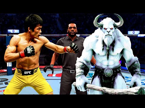 PRIME Bruce Lee vs. Snow Minotaur | EA Sports UFC 4
