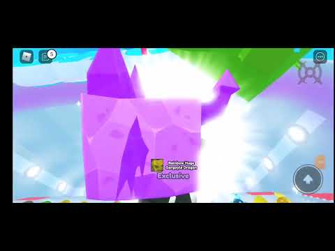 hatching a Rainbow Huge Gargoyle Dragon (am using fake equip and hatcher script by hacker-_-)