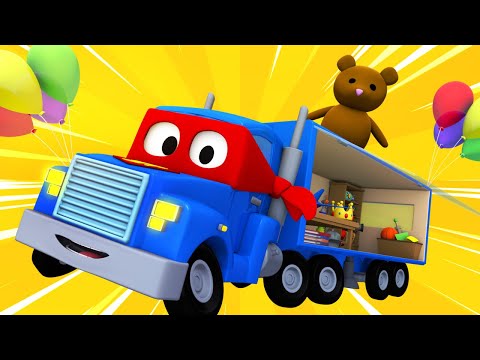 Super Kamion Carl u Auto Gradu 🚚 ⍟  Kamion izlog - Crtani sa kamionima za djecu