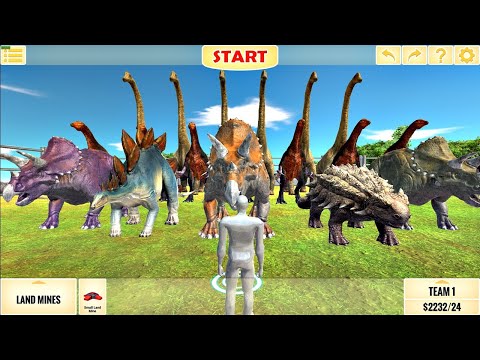 FPS Avatar VS 150 Herbivore Dinosaurs - Animal Revolt Battle Simulator
