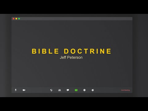 Bible Doctrine Study: Doctrine of Sanctification