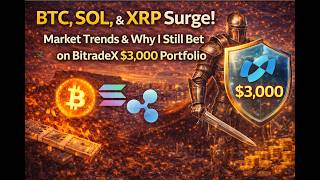 BTC・SOL・XRPが急反発！波乱の週末に資産を守り抜く「最強の守り」とBitradeXの収益公開