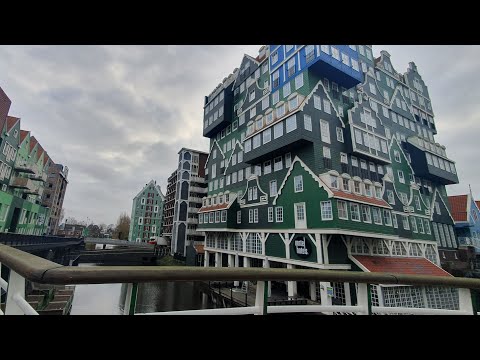 Drive towards Zaandam through the highway A4, A5, A10 and A8