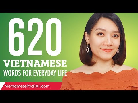 620 Vietnamese Words for Everyday Life - Basic Vocabulary #31
