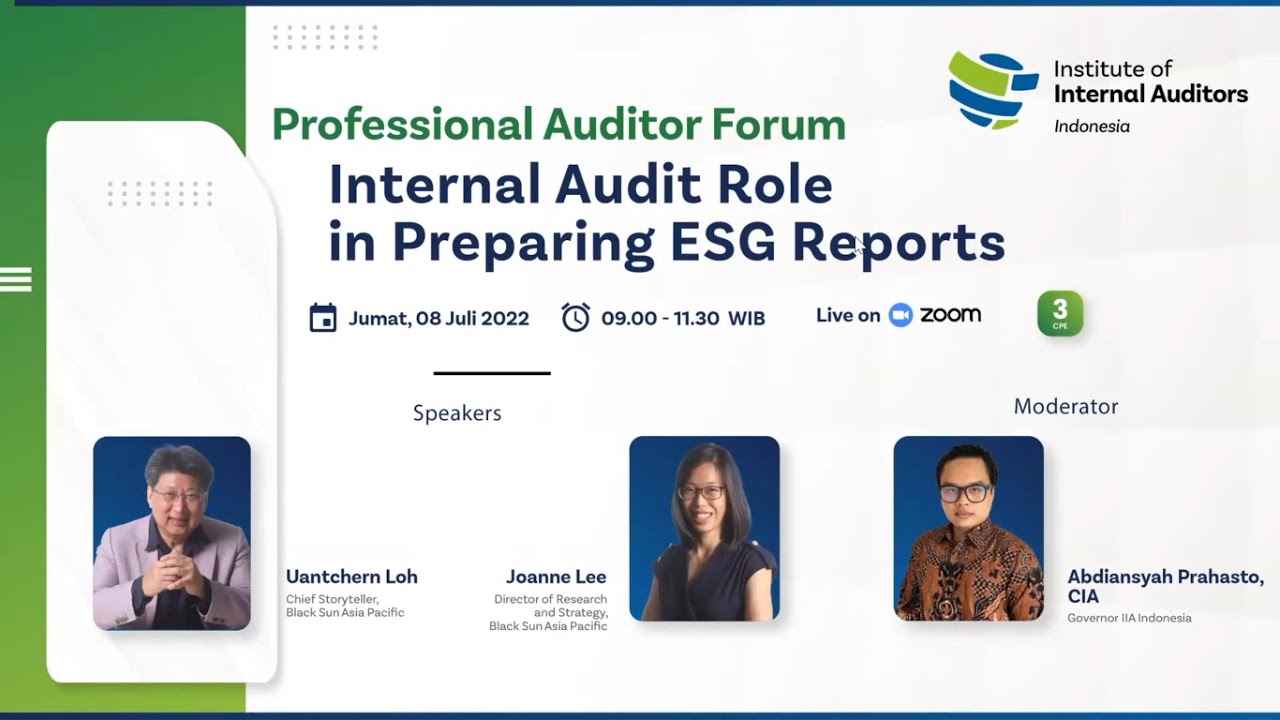Internal Audit Role in Preparing ESG Reports